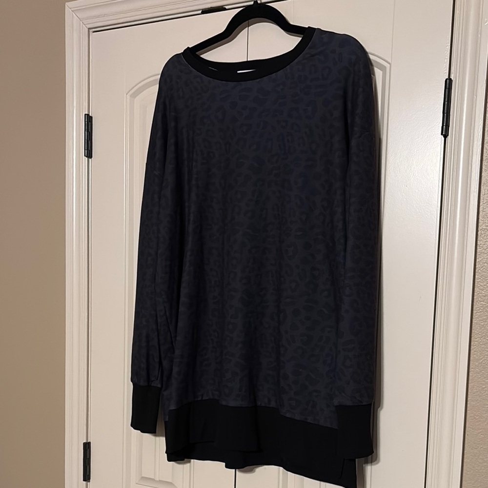 Jess Lea Black Leopard Print Top